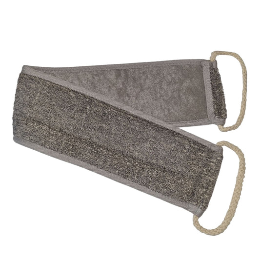 Bamboo & Linen Back Strap  - Charcoal-0
