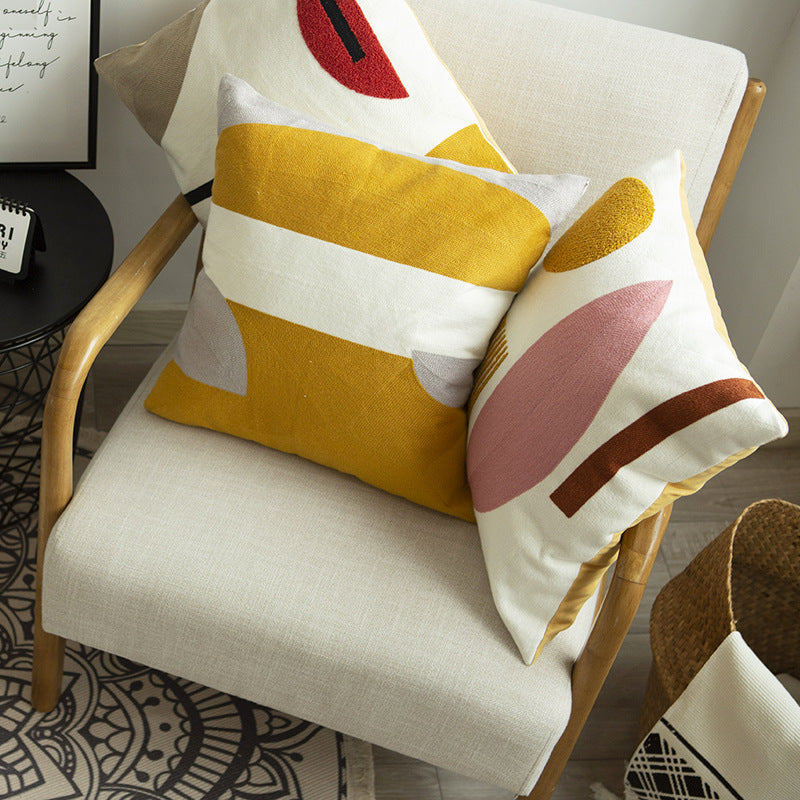 Abstract Decorative Cushion Multicolour-5