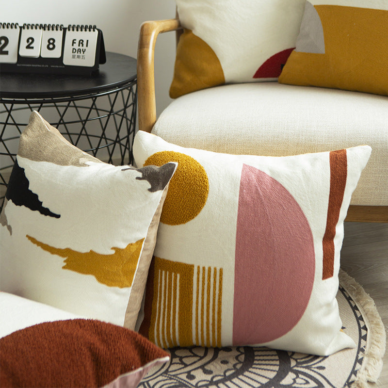 Abstract Decorative Cushion Multicolour-3