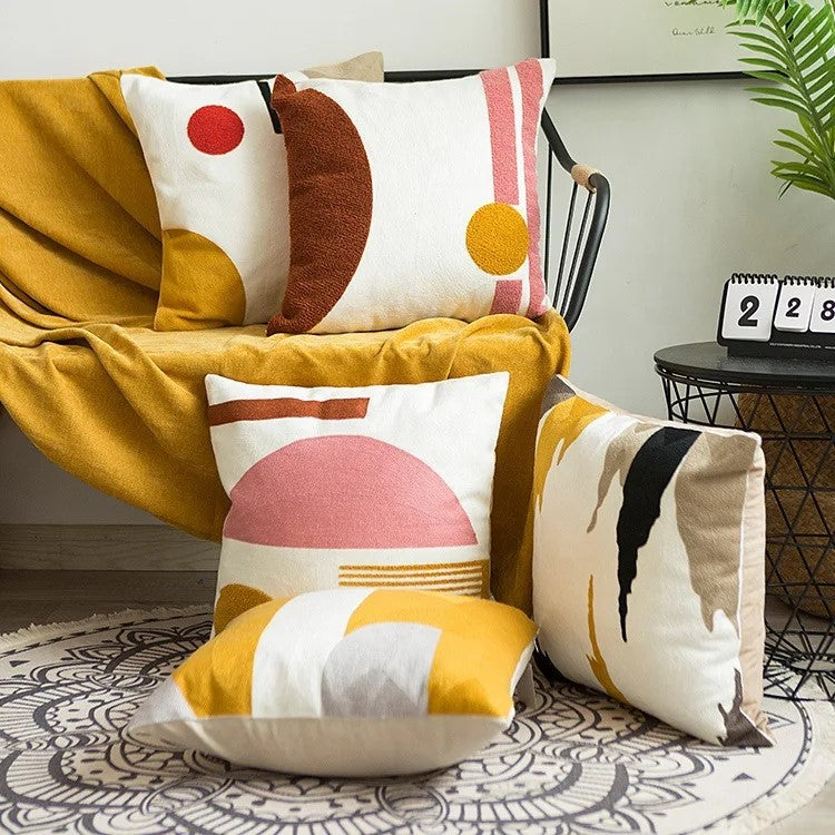 Abstract Decorative Cushion Multicolour-2