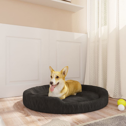 vidaXL Dog Bed Black 70x55x23 cm Plush