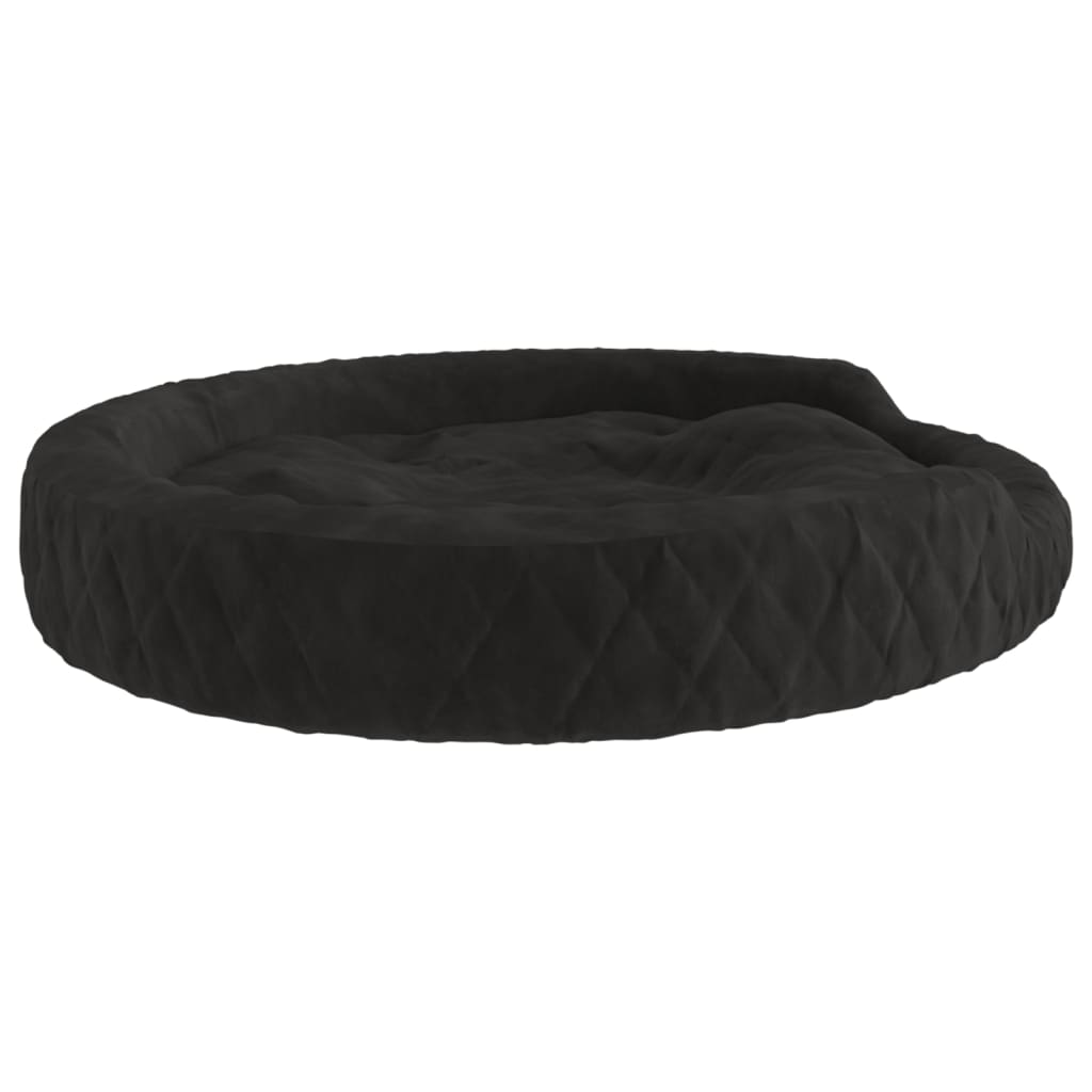 vidaXL Dog Bed Black 70x55x23 cm Plush