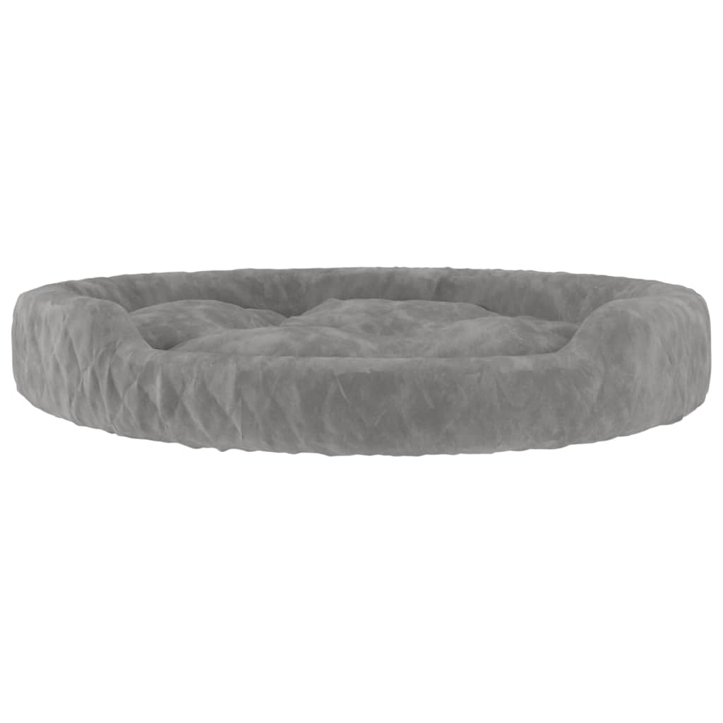 vidaXL Dog Bed Grey 90x70x23 cm Plush