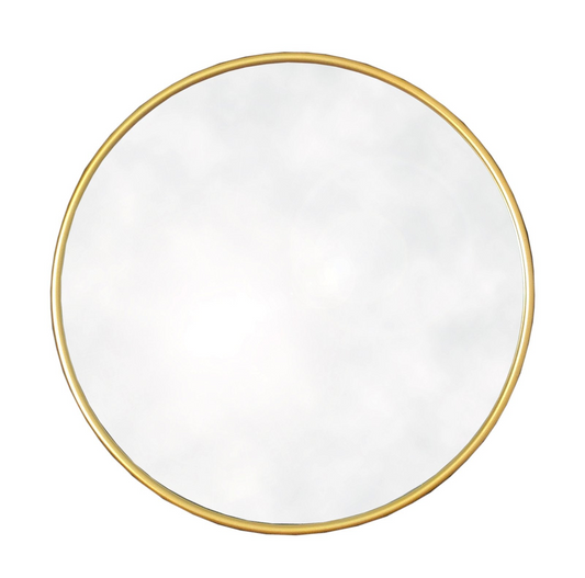 Round Gold Mirror