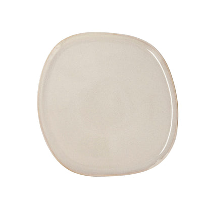 Flad Plade Bidasoa Ikonic Hvid Keramik 26,5 x 25,7 x 1,5 cm (4 enheder) (Pack 4x)-0