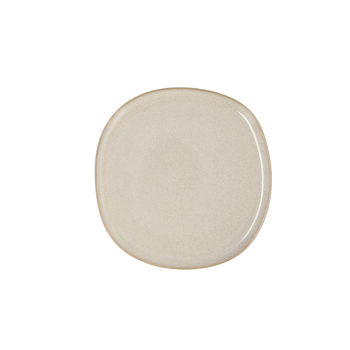 Platt skål Bidasoa Ikonic Vit Keramik 20,2 x 19,7 cm (6 antal) (Pack 6x)-0