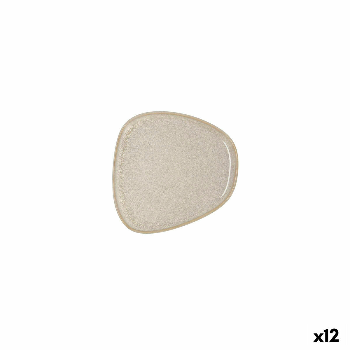 Platt skål Bidasoa Ikonic Vit Keramik 14 x 13,6 cm (12 antal) (Pack 12x)-3