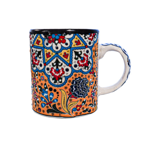 Ceramic Mug Tulip Navy Orange 8cm-0